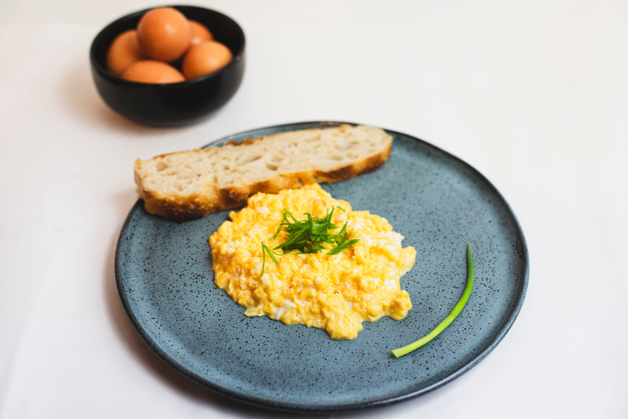 Ovos mexidos cremosos